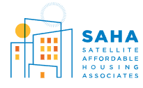 Satellite Affordable Housing Associates (SAHA) logo